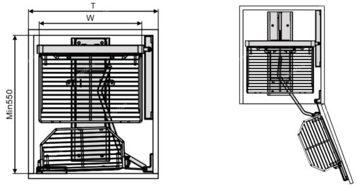 Tủ đồ khô inox 4 tầng nan Oval Eurogold EPV1460 60cm 50kg