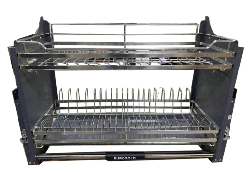 Giá bát đĩa Eurogold nâng hạ inox 304 EUI304170 66.5cm