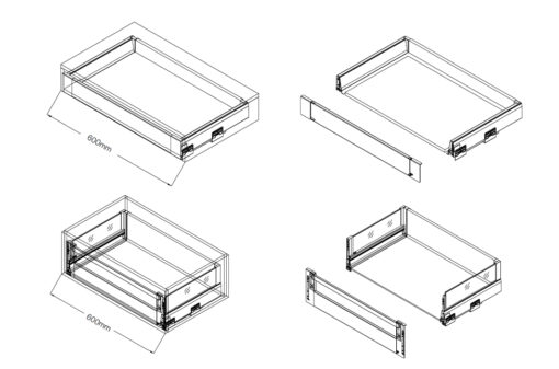 Tủ đồ khô hợp kim nhôm 4 tầng Eurogold EUM22460 60cm 120kg