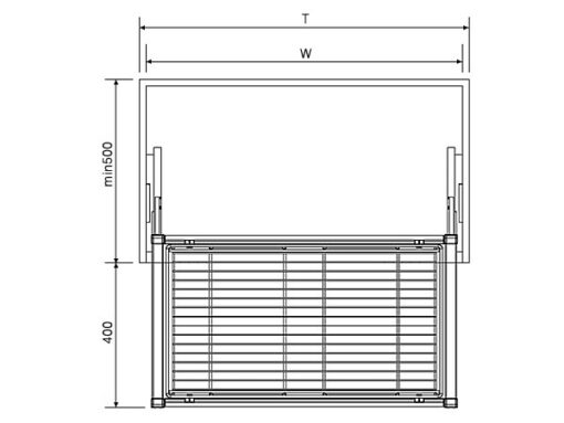 Rổ để đồ gấp Eurogold EVA370 66.4cm