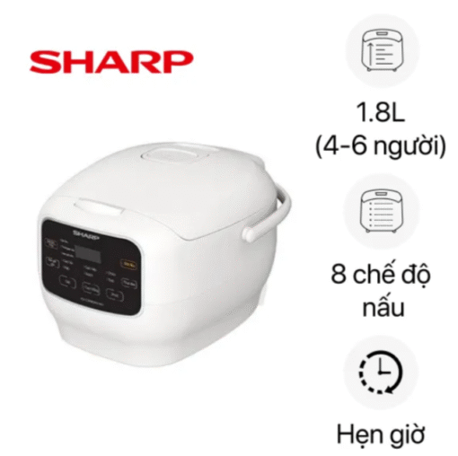 Nồi cơm điện tử Sharp KS-COM183MV-WH 1.8 lít