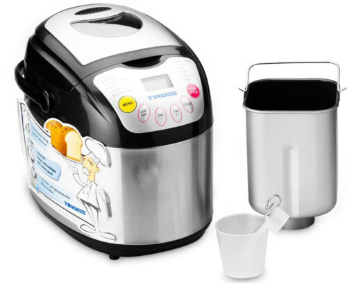 Máy làm bánh mì 12 chức năng Tiross TS-821 600W 2 lít