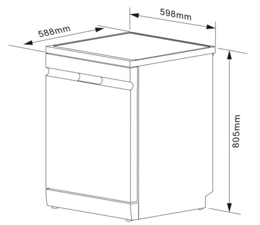 Máy rửa bát 17 bộ Kocher KDEU-X15S