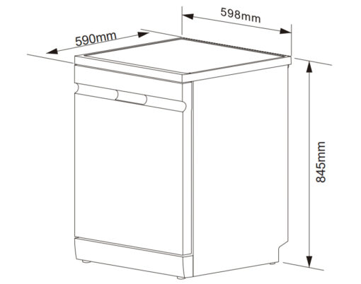 Máy rửa bát 17 bộ diệt khuẩn UV Kocher KDEU-X16B