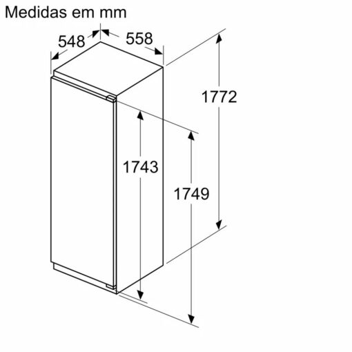 Tủ mát âm tủ 310 lít series 6 Bosch KIR81ADD0