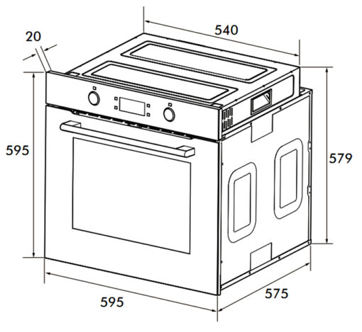 Lò nướng âm tủ 71 lít Kocher KOEU-71S13F