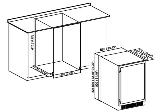 Tủ bảo quản rượu 54 chai 135 lít Kocher KWEU-1156B