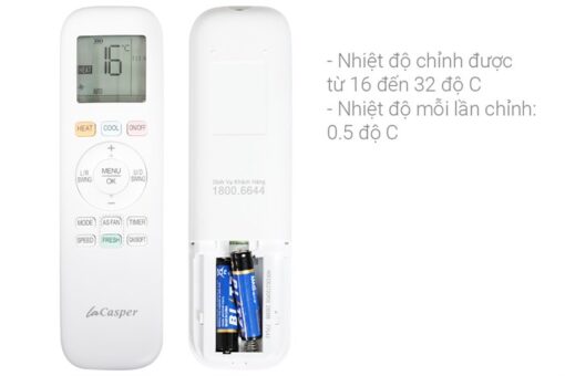 Điều hoà 2 chiều Casper Inverter 1 HP 9300BTU XH-09IF35