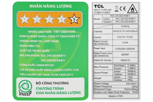 Điều hòa TCL Inverter 2.5 HP TAC-24CSD/XAB1I